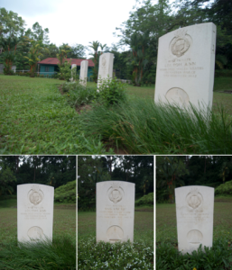 t2 15.png.jpg -(Top row) The 4 fallen soldiers who volunteered to defend our land. -(Bottom row) Lim Poh Ann, Ong Kim Sai and Tang Bee Choon were sent to Singapore, where they were killed in action (photo Simone Lee)