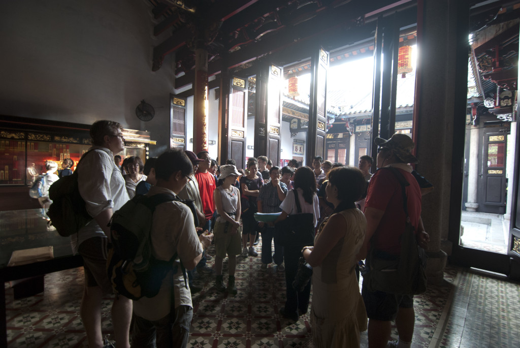 Brownies on a heritage tour during the Penang Heritage Festival. Photo taken at the Han Jiang Ancestral Temple