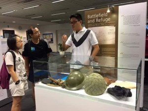 Student explaining the WW 2 history of Bishan_Photo RI Team
